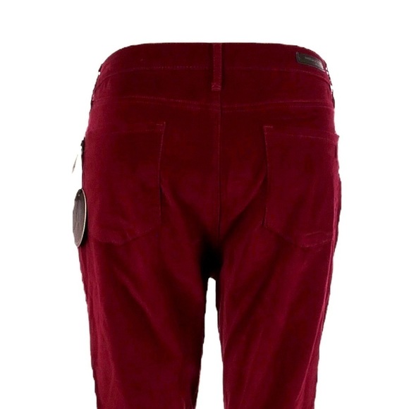 Articles of Society Red Velvet Perren Hilary High Rise Pants Size 32 NWT - Picture 4 of 12